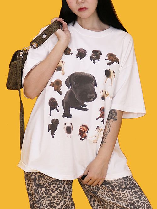 KUO（クーオ）の「puppy-puppy box T (2color)（Tops）」