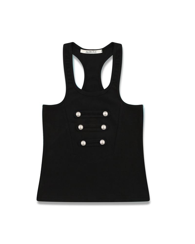 aldiyouu（アルディユー）の「Napoleon Sleeveless - Black（Tops）」