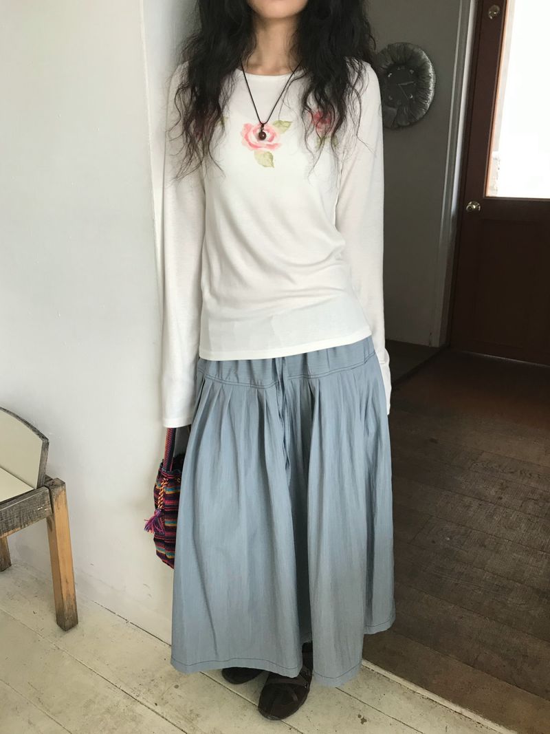 フラワー ロングスリーブレストップ