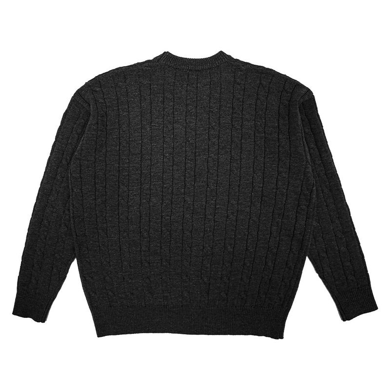Usual Round Cable Knit - 5COLOR