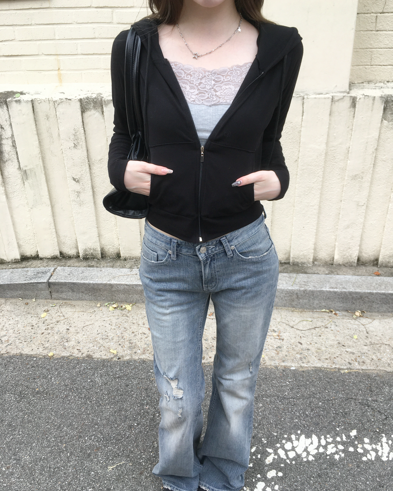 Flower lace sleeveless