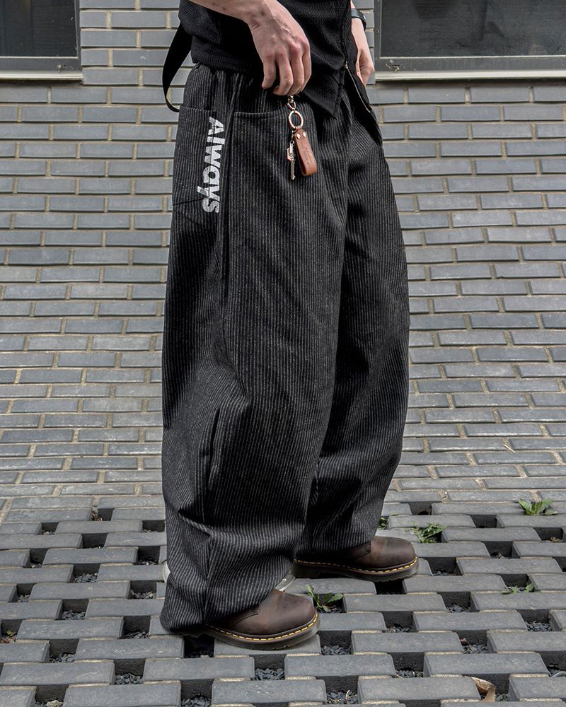 Waze Stripe Curved Denim