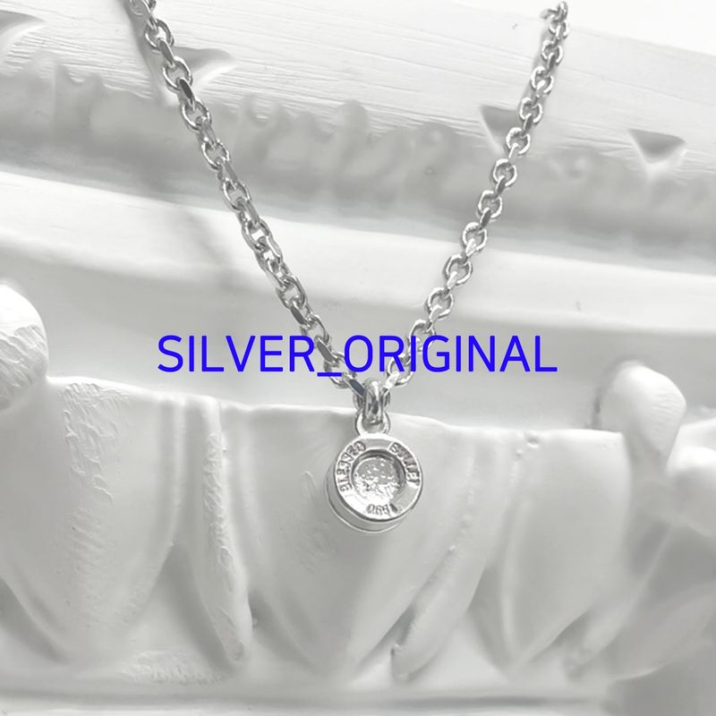 Bullet Back Necklace_silver