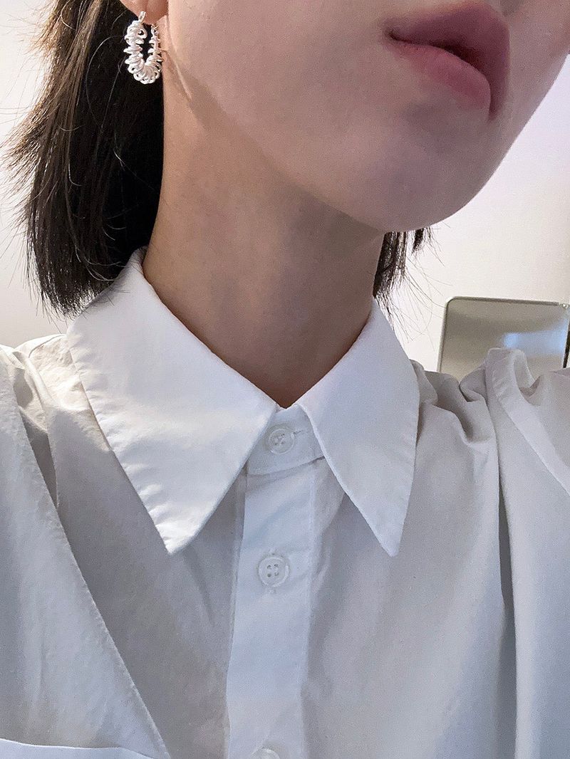 [925silver] Spring effect earring