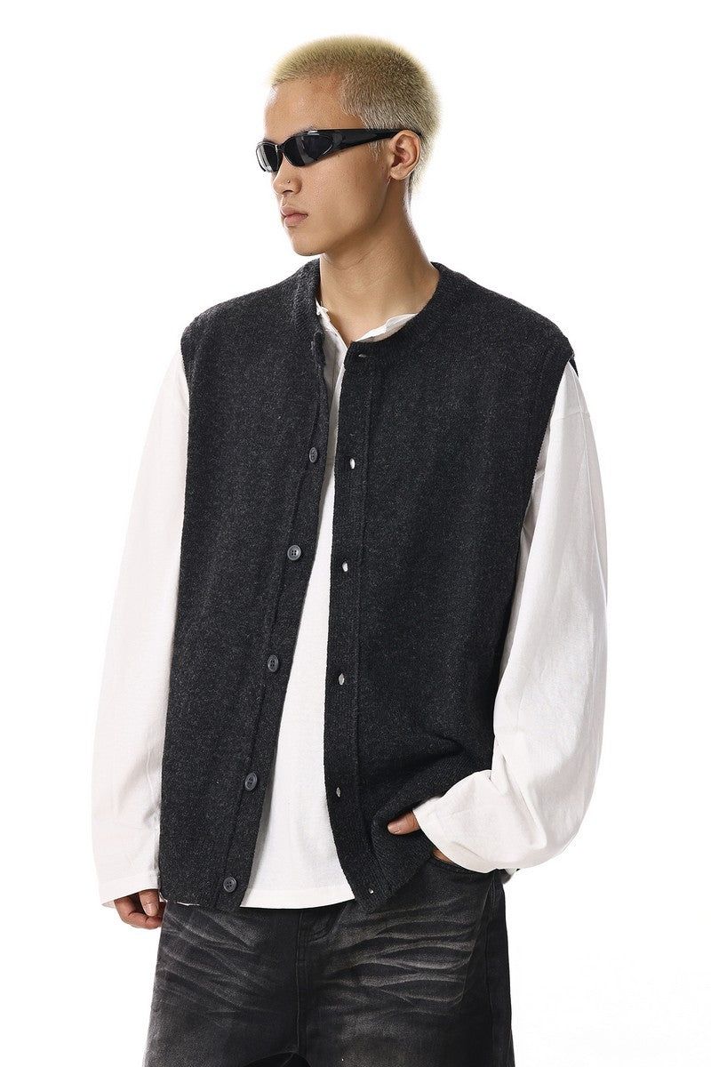 MBEXX（エムビーイーエックスエックス）の「Layered Knit Vest Cardigan（Tops）」