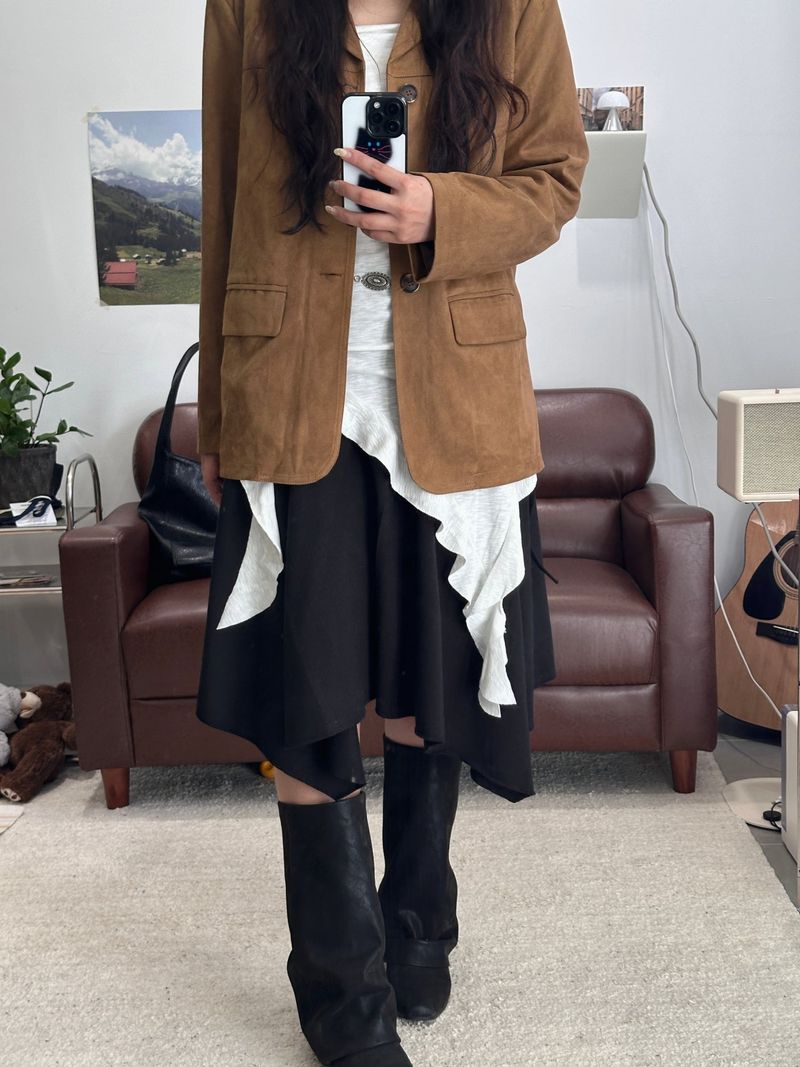 LAP FLARE SKIRT