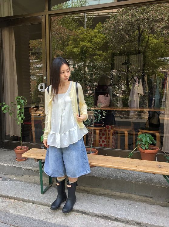 Yudan Denim Bermuda Pants
