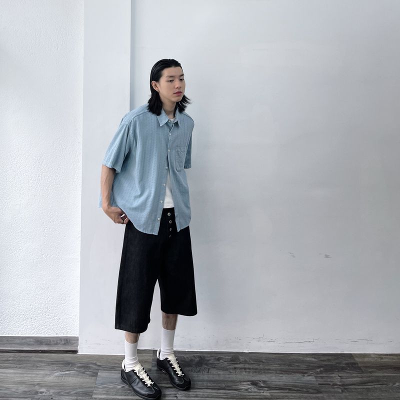 Vertical Line Boxy Shirt