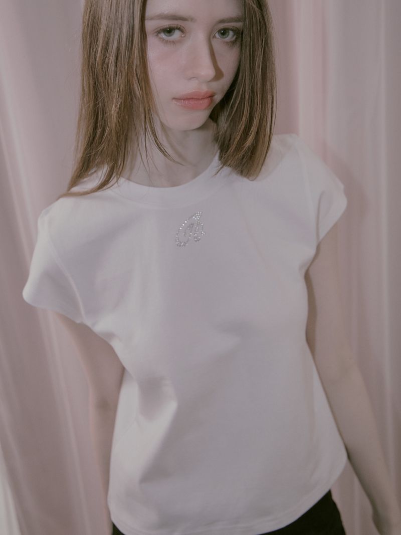 Rose Hotfix T White