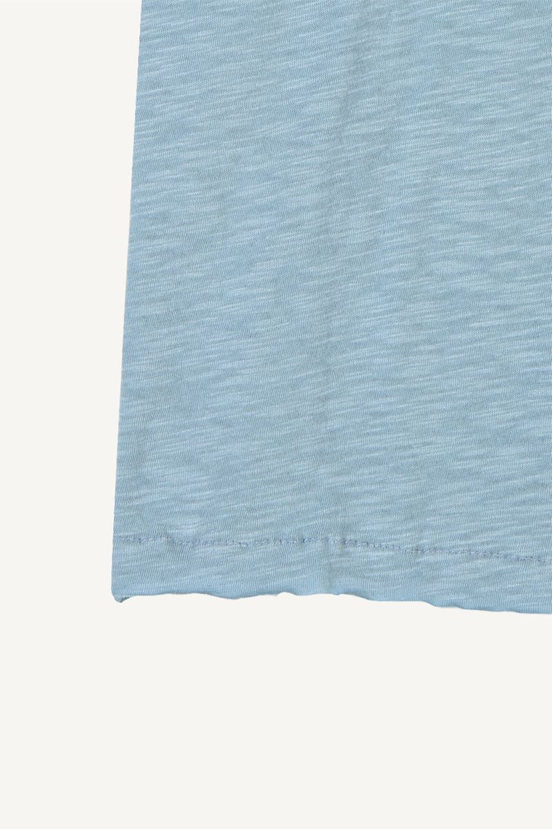 Slub rib layered T-shirt
