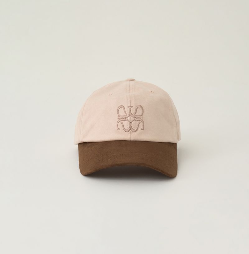 Avivere logo suede babypink brown