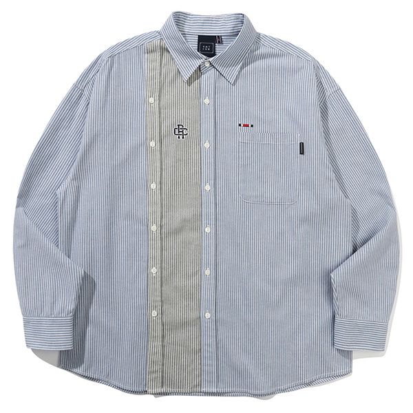DOUBLE BUTTON OXFORD SHIRT_BLUE