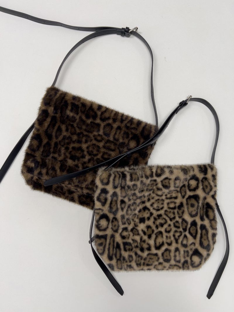 Leopard Fur Shoulder Bag