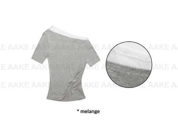 レース オフセット Tシャツ