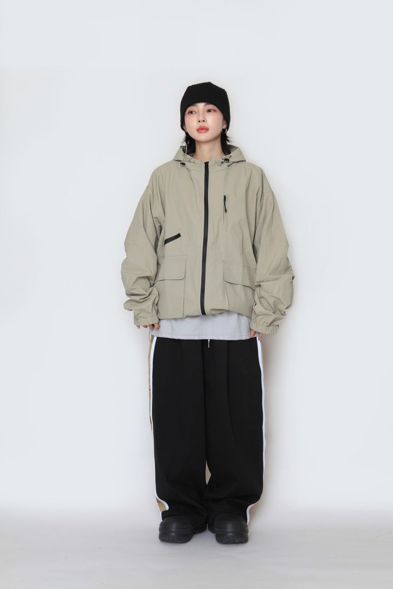 Pocket Hooded Windbreaker