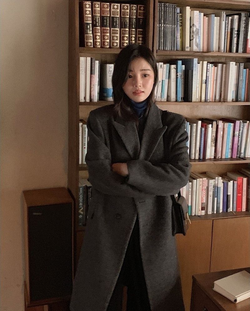 Modern Twill Overfit Wool70 Long Coat (2color)