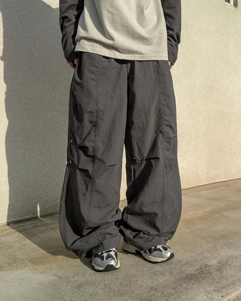 Dock rivet panel nylon pants