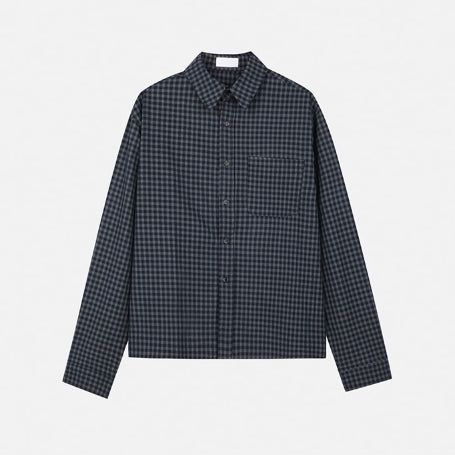 Croven Check Long Sleeve Crop Shirt