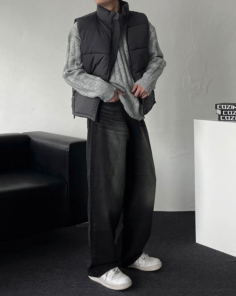 MG Wool Blend Damage Knitwear (4 colors)
