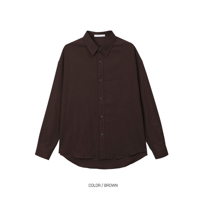 LMN マーエッセンシャルリネンセミオーバーシャツ (12 colors)