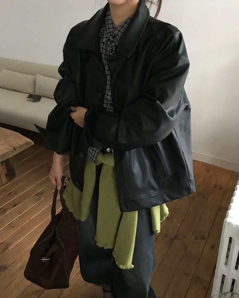 Flu Matte Leather Jacket