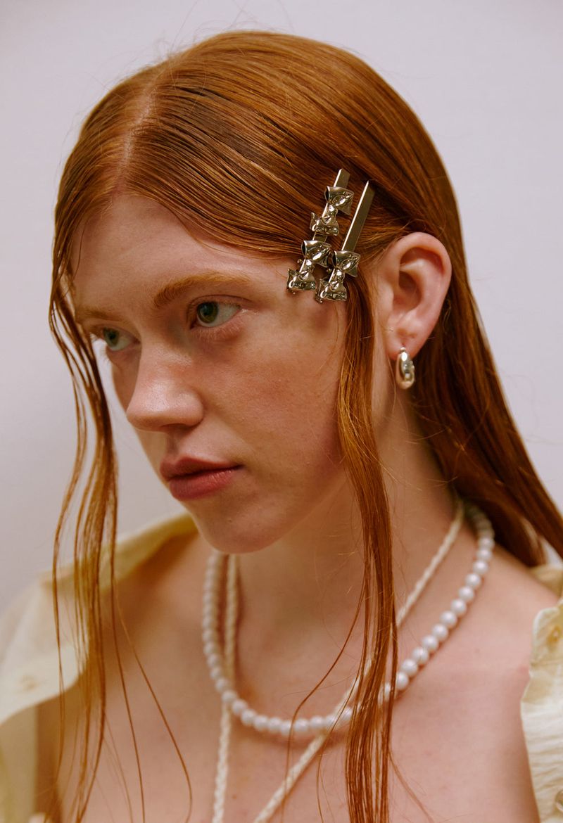 Double Pleated Ribbon Hairpin