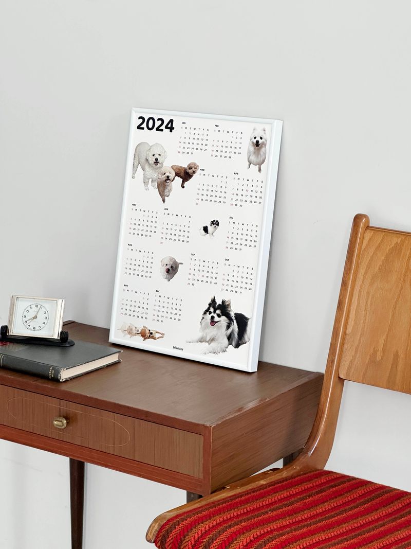 2024 DOG POSTER CALENDAR [A3]