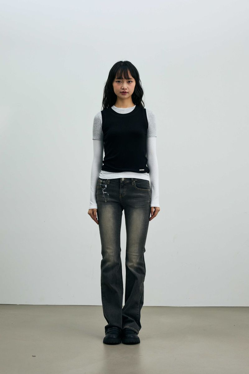 ARIKIM（アリキム）の「COMET LAYERED SLEEVE TOP / BLACK（Tops）」