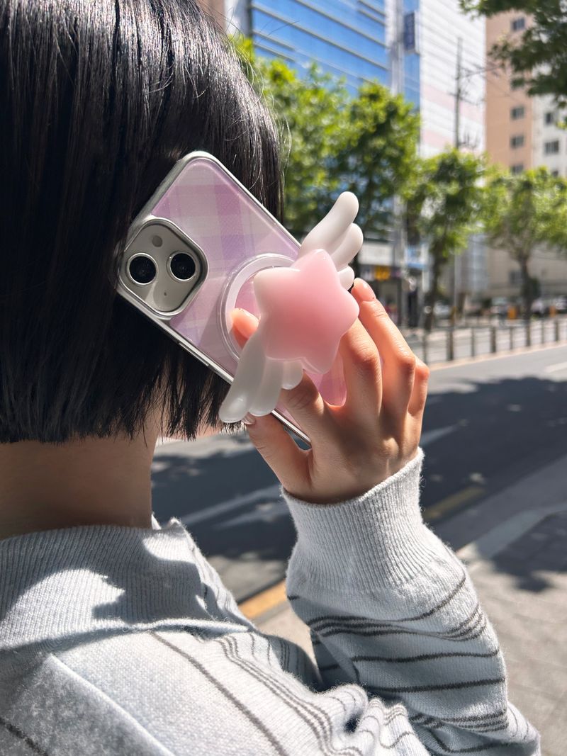 Star Wing Grip Tok Holder Smart Tok(Pink)