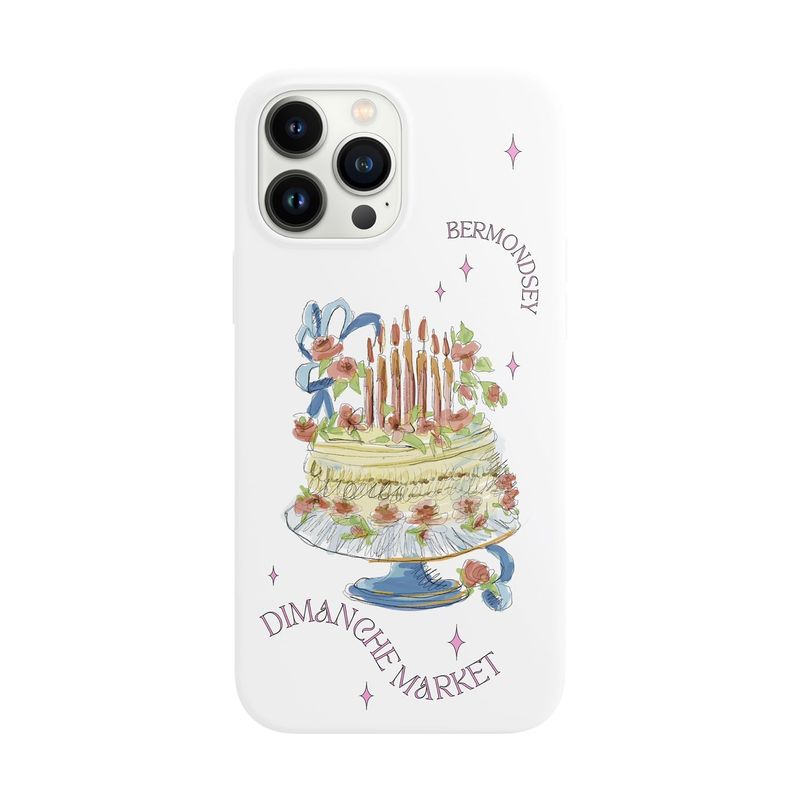 WHITE DIMANCHE CAKE CASE