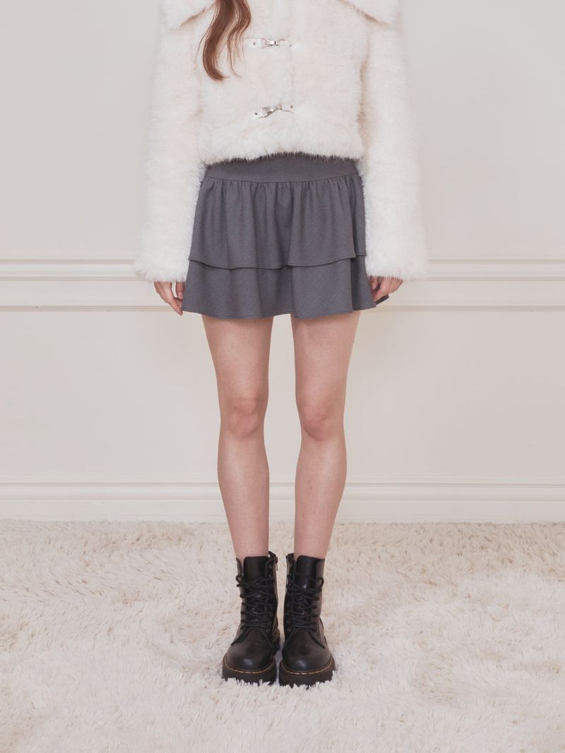 Not your rose（ノットユアローズ）の「Lili skirt (Gray)（Skirts）」