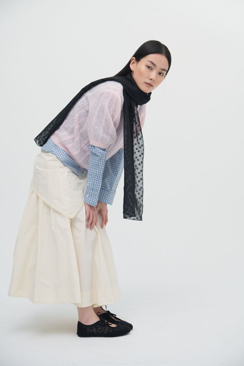 Mist Dot Scarf_2colors