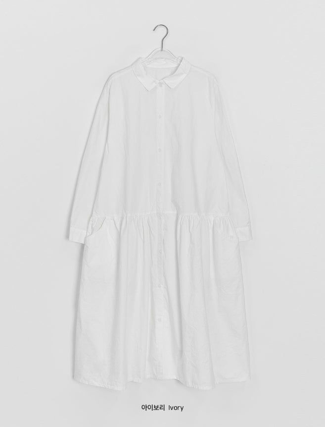 Coyal Cotton Shirt Long One Piece