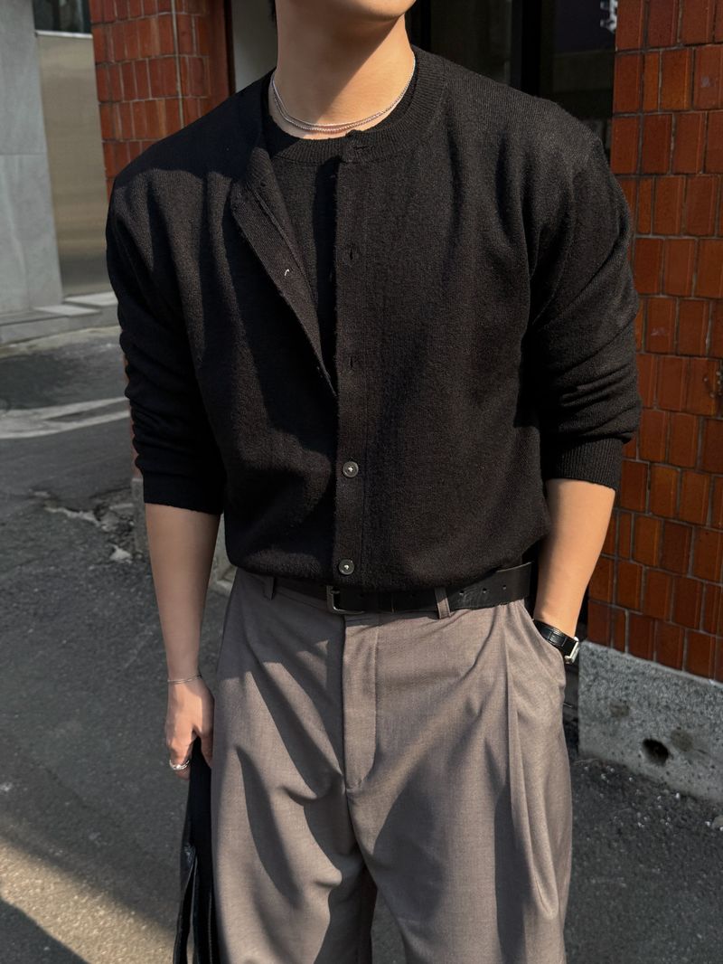 Doom knit layered cardigan