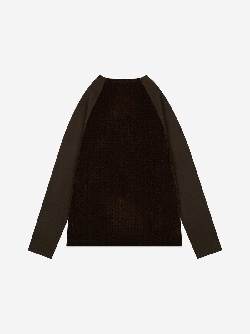 1/2 S.T.C. RAGLAN L/S (BROWN)