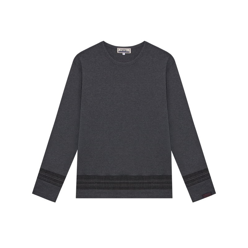 saros（サロス）の「saros ヴィンテージ長袖Tシャツ - チャコール(2)（トップス）」