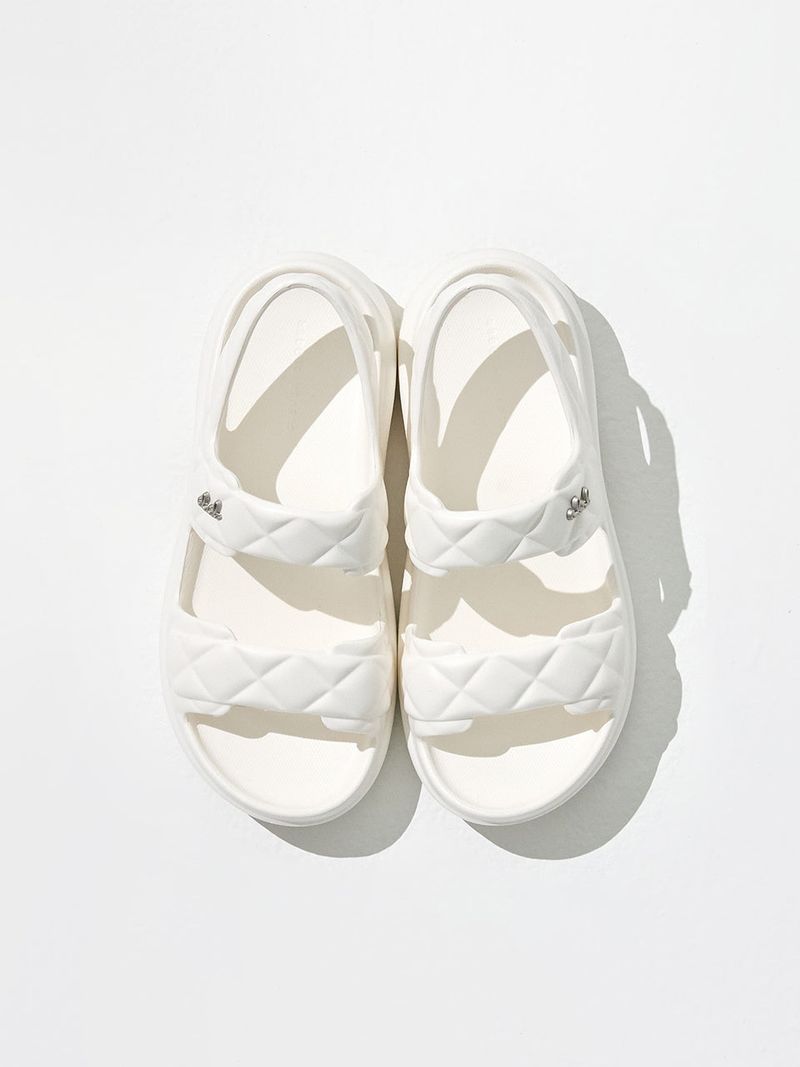 Pepper Salt Sandals - White
