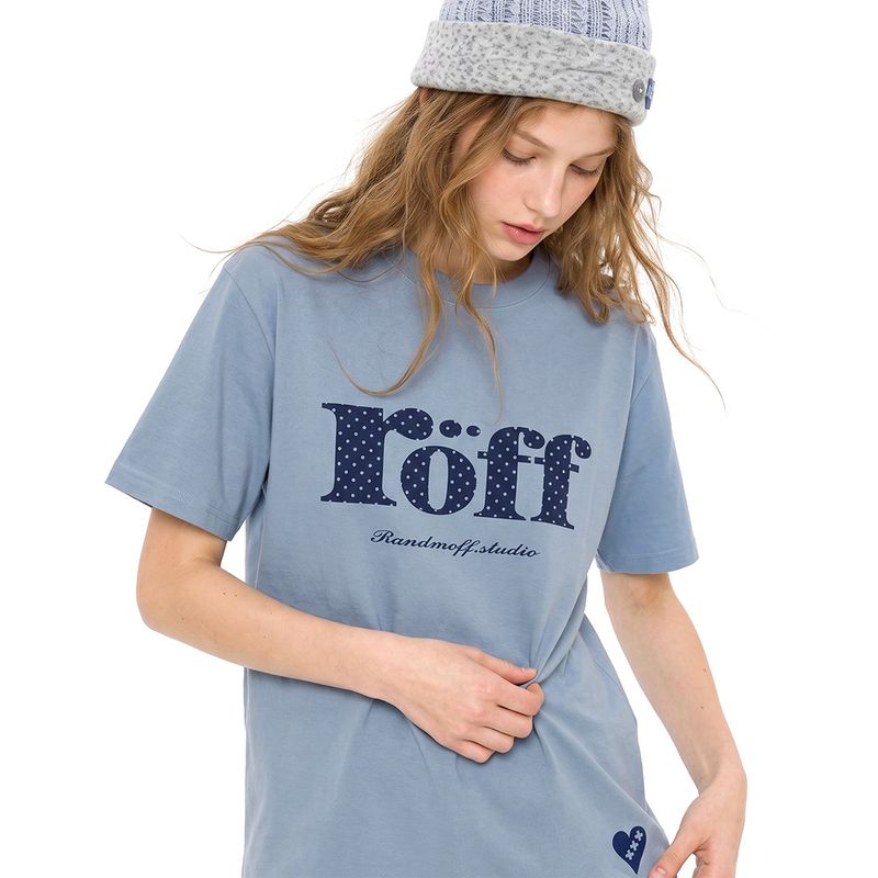 RANDOMOFF（ランダムオフ）の「RÖFF TYPE PLAY DOT T-SHIRT [BLUE MOON]（Tops）」