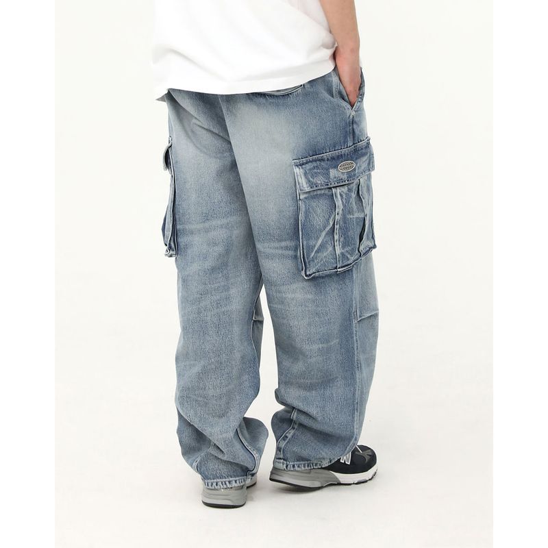 LIGHT BLUE CARGO DEMIM PANTS