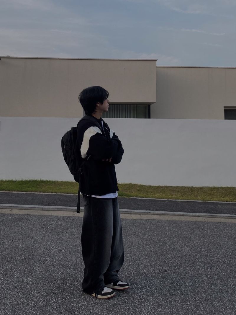 Vintage wear knit zip up 2C