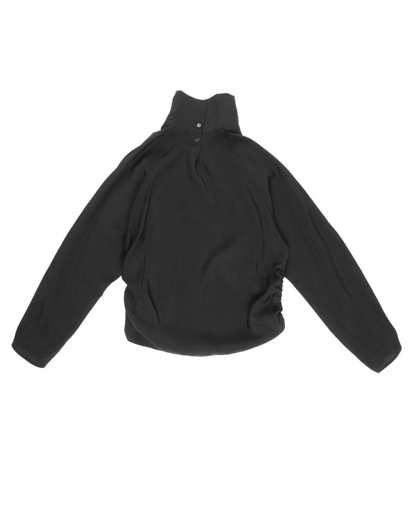  BUTTONNECK SHIRRING BLOUSE