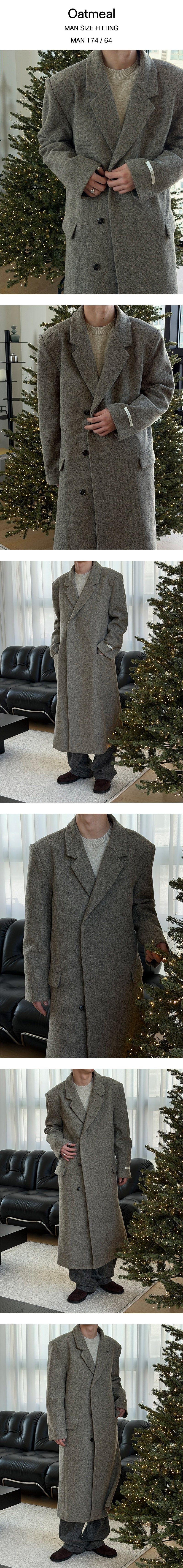 [HANDMADE] Hidden max wool coat(3color)