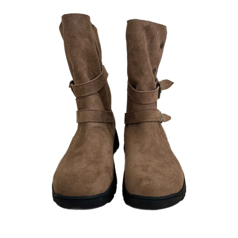 Wander Hiker Two Strap Suede Mid Boots