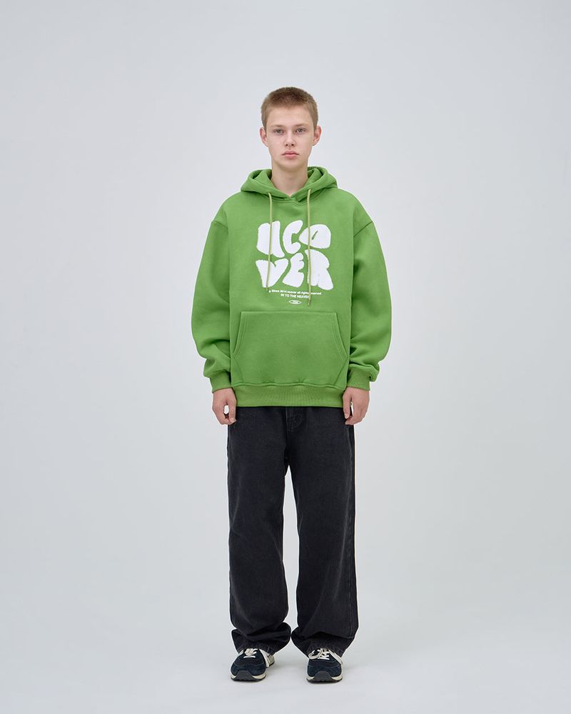 POINTAGE LOGO HOODIE - OLIVE GREEN
