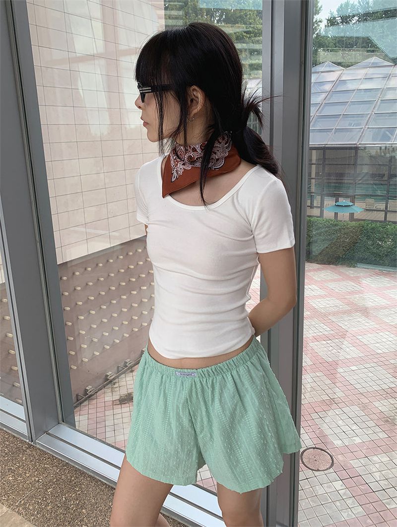 MODAL U-NECK TEE (4C)