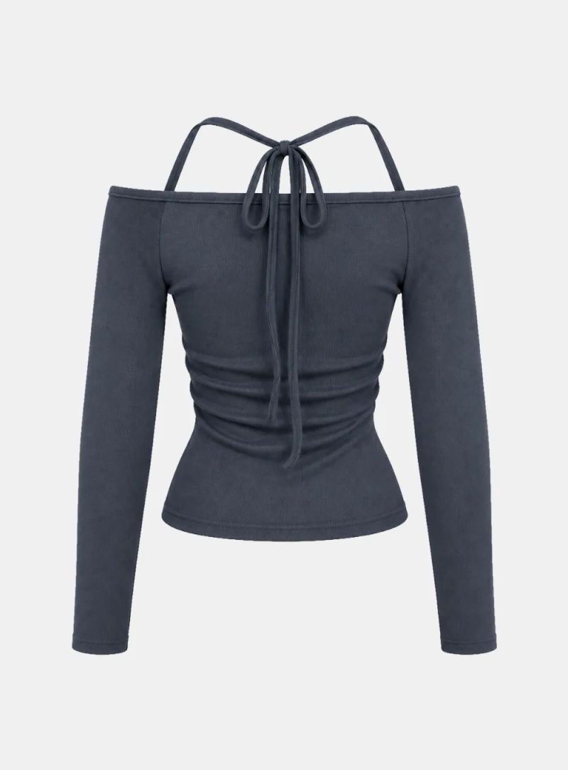 Liena Off-Shoulder Shirring Top