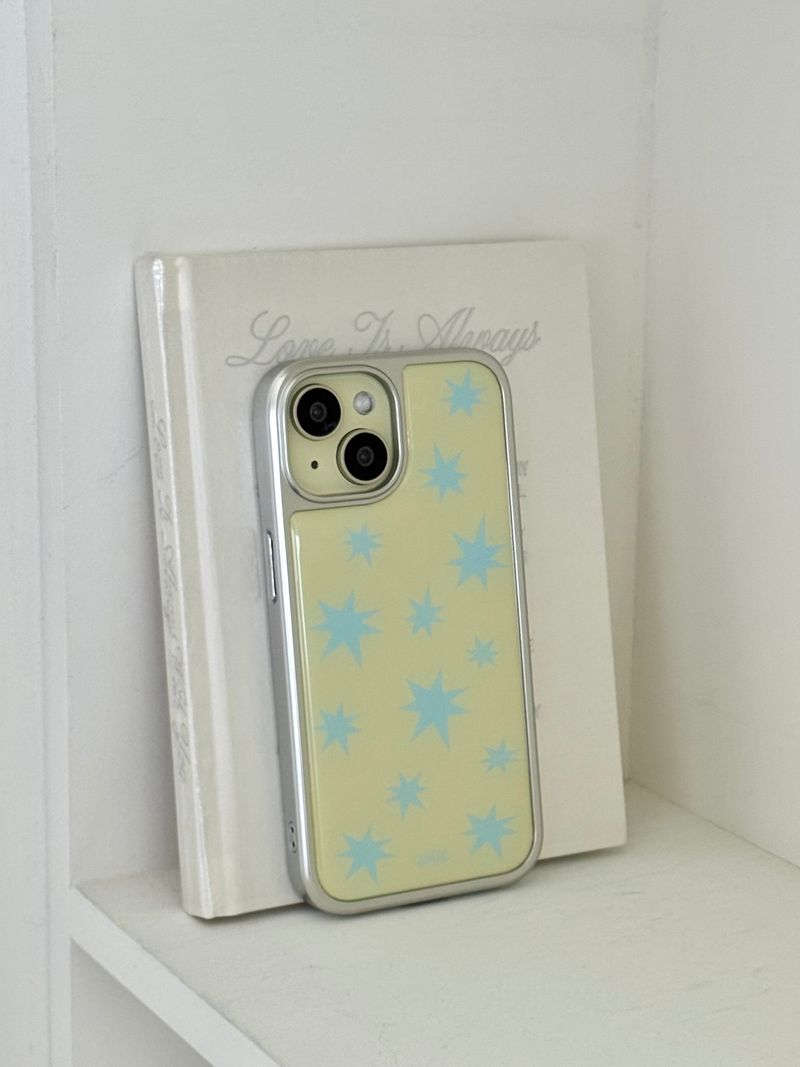 LEMON SPARKLING Silver Epoxy Case