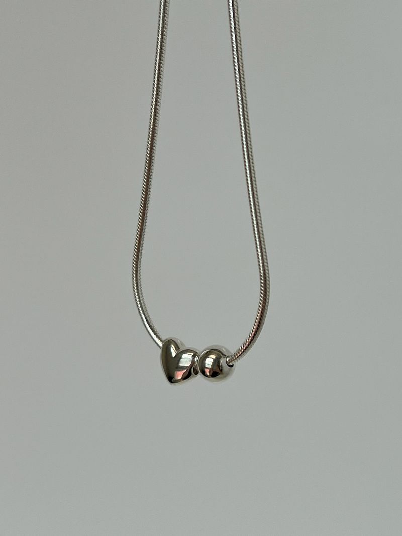 Swing heart bracelet (silver)