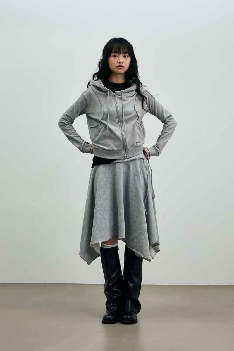 SILENT MIRAGE SWEAT SKIRT / MELANGE