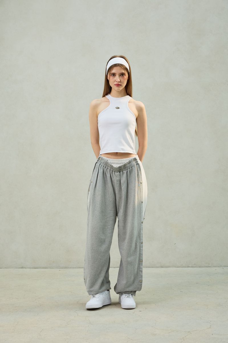 PITA SNAP OFF SWEAT PANTS / MELANGE